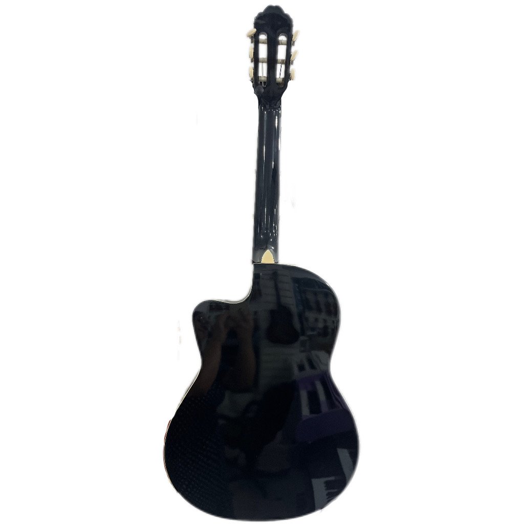 02 violao nylon eletrico classico preto vogga vce310bk